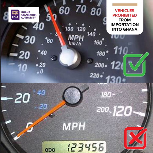Non-km/h Speedometers